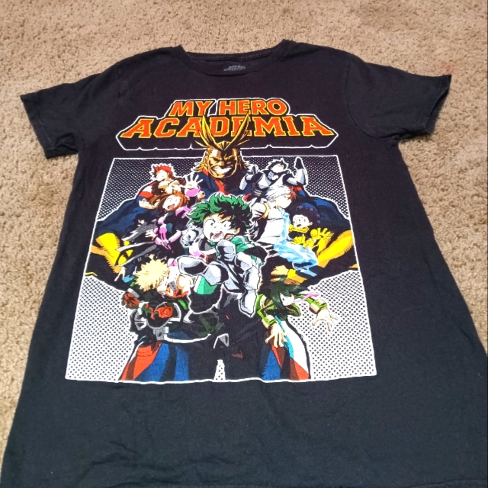 My Hero Academia T-shirt, Kids Size Small, Black, Lightly Used